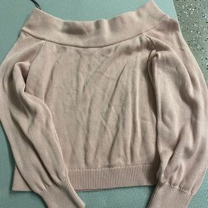 Off shoulder sweater top
